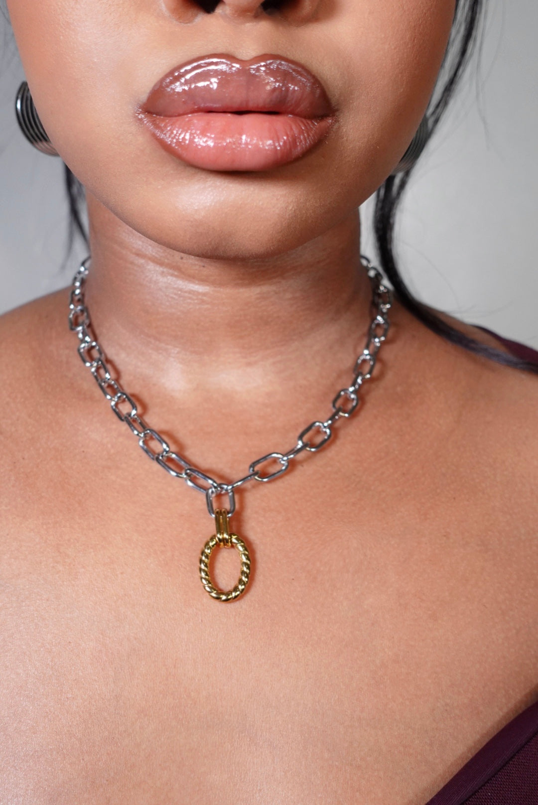 Ewiase Statement Mixed Tone Necklace