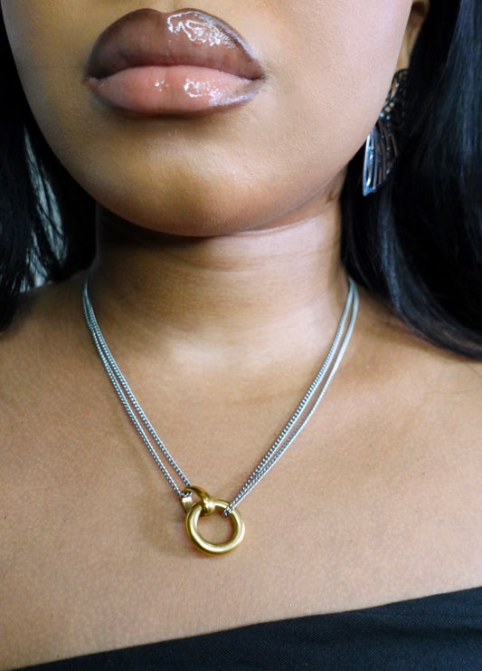 Harmony Color block Dainty Necklace