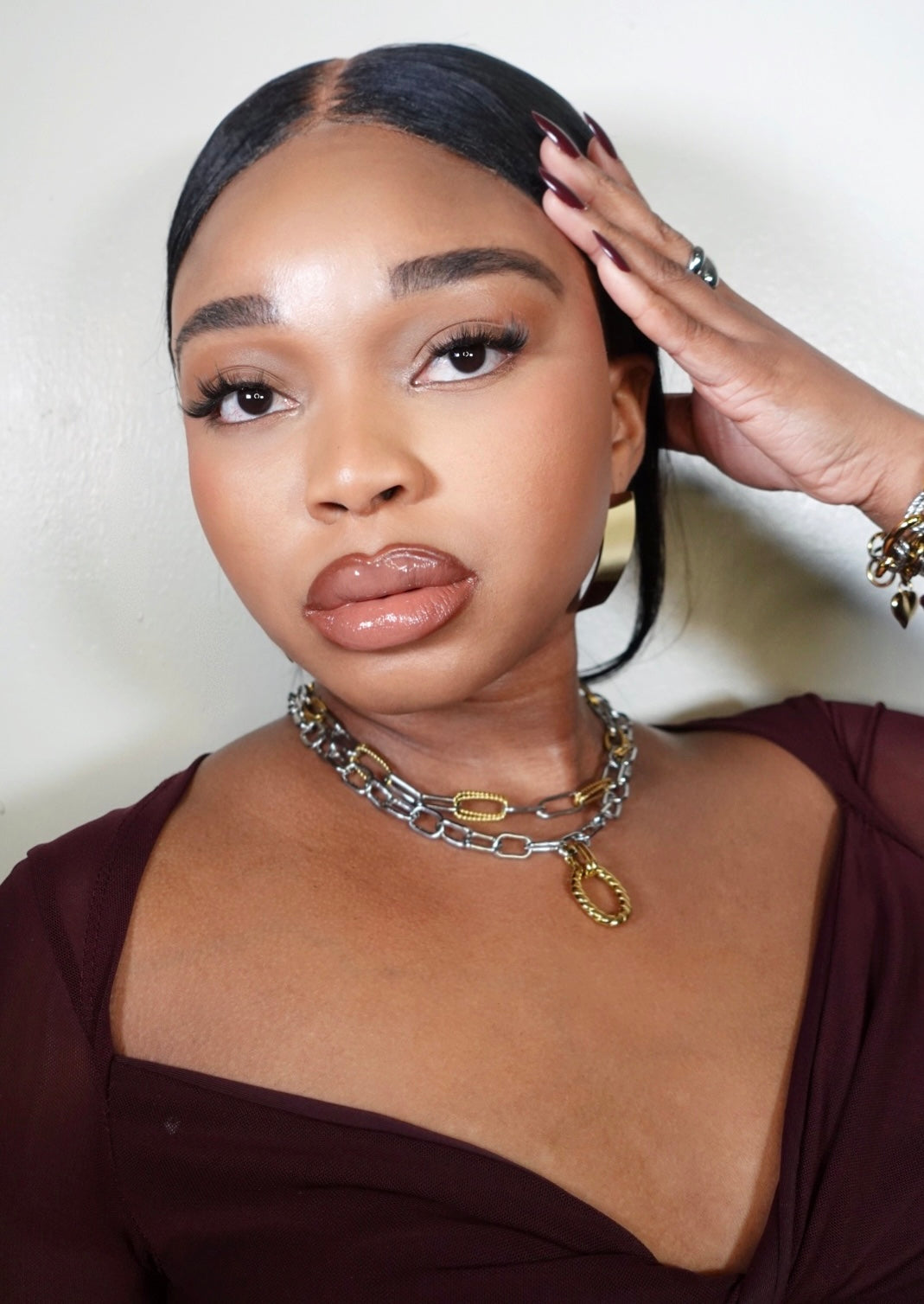 Ewiase Statement Mixed Tone Necklace