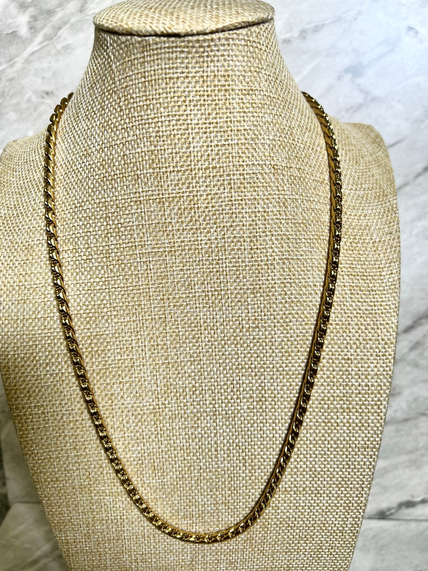 Kobby Gold Braided Men’s Necklace