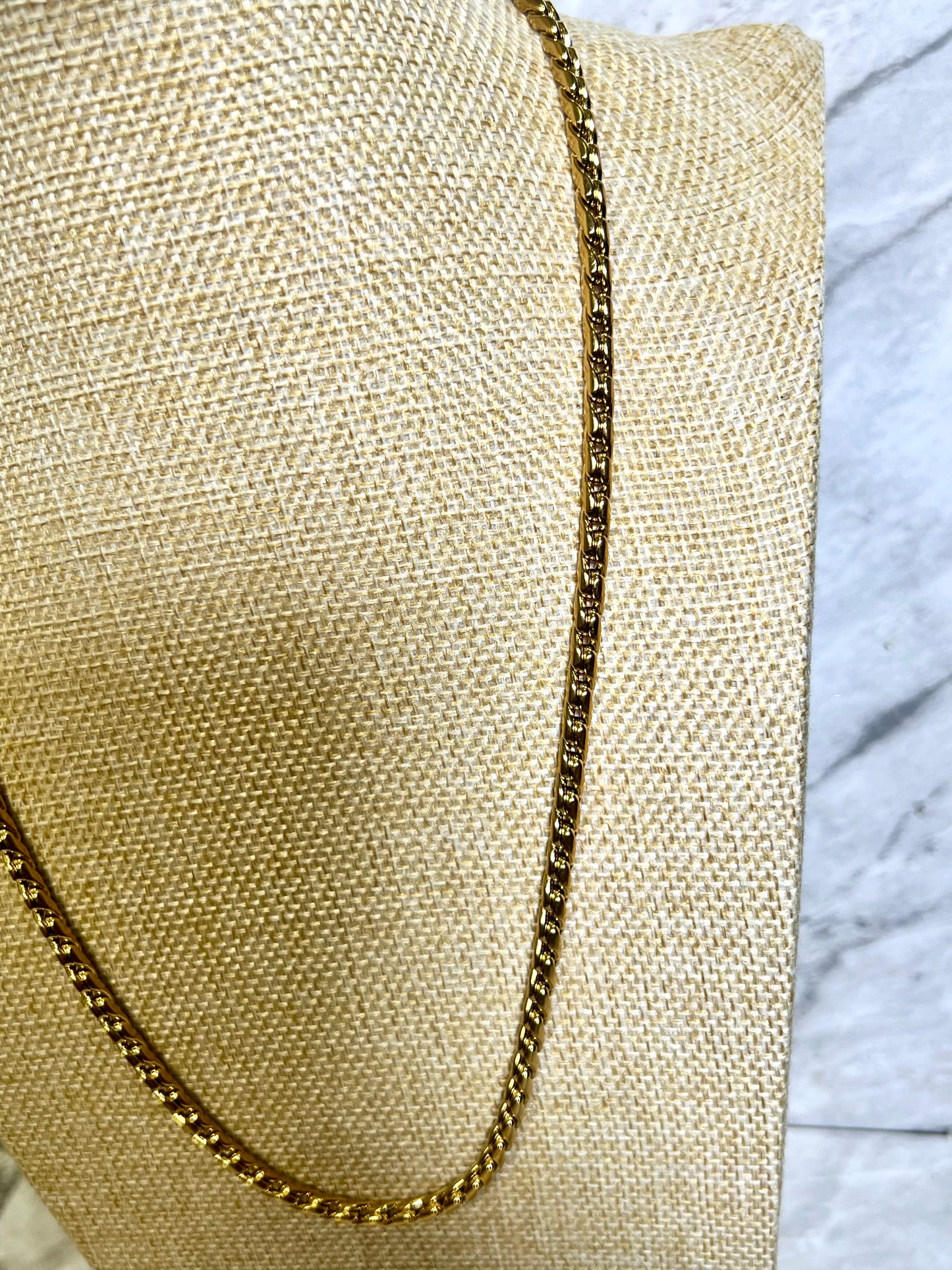 Kobby Gold Braided Men’s Necklace