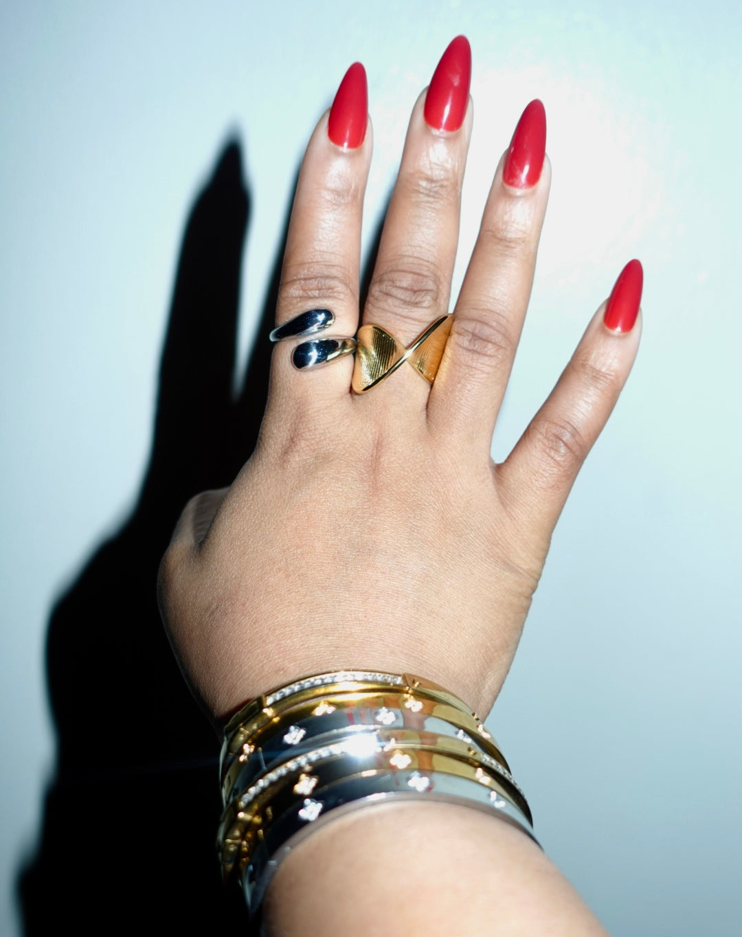 Osibɔ Irregular Geomatric Gold Ring