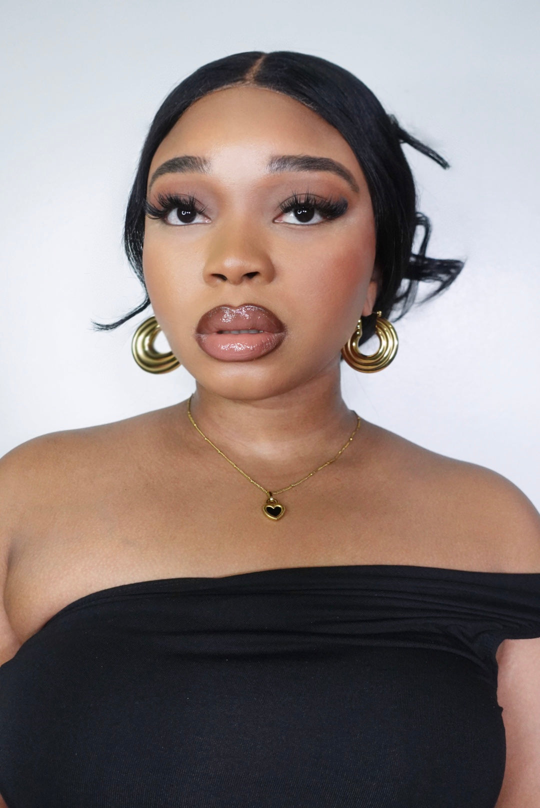 NYC Round Statement Hoop Earrings