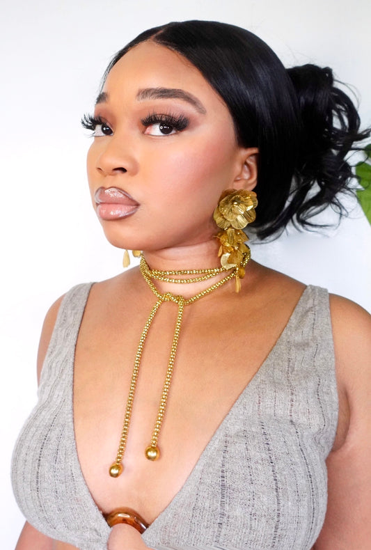 Karisma Floral Statement Drop Earrings