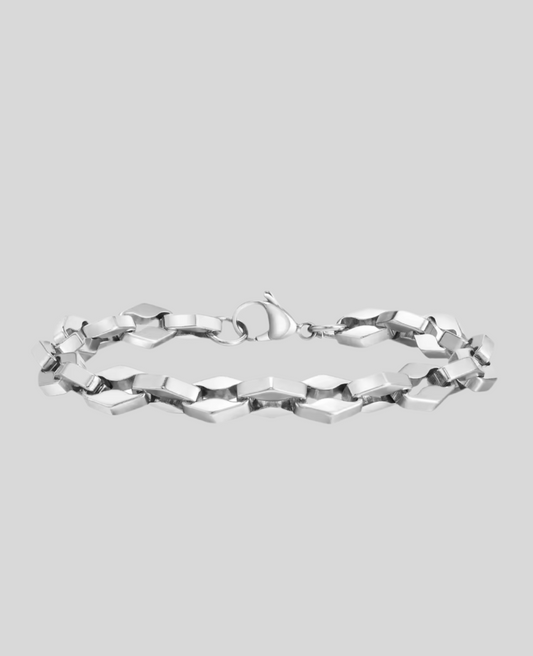Nsuo Men’s Rhombus Chain Link Bracelet