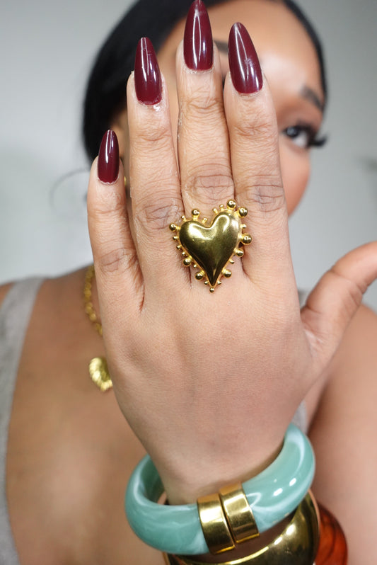 Beauty Heart Open Ring