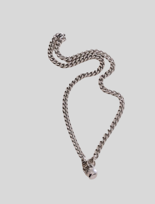 Luther Men’s Ball Pendant 10mm Hardware Miami Cuban Link Necklace