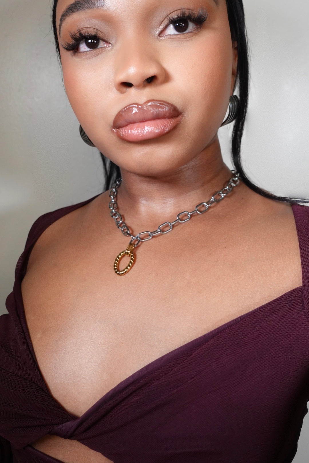 Ewiase Statement Mixed Tone Necklace