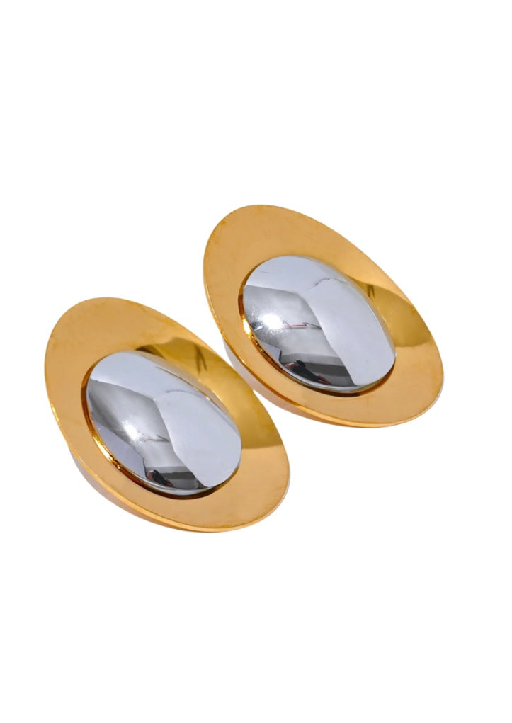 Rosa Two Tone Earrings