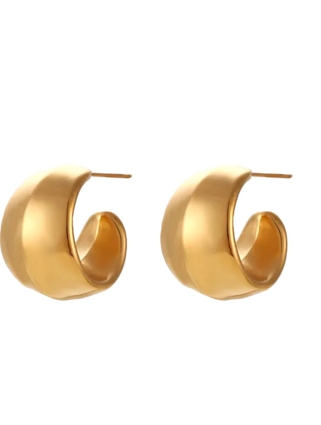 Marie Chunky Hollow Out Hoop Earrings