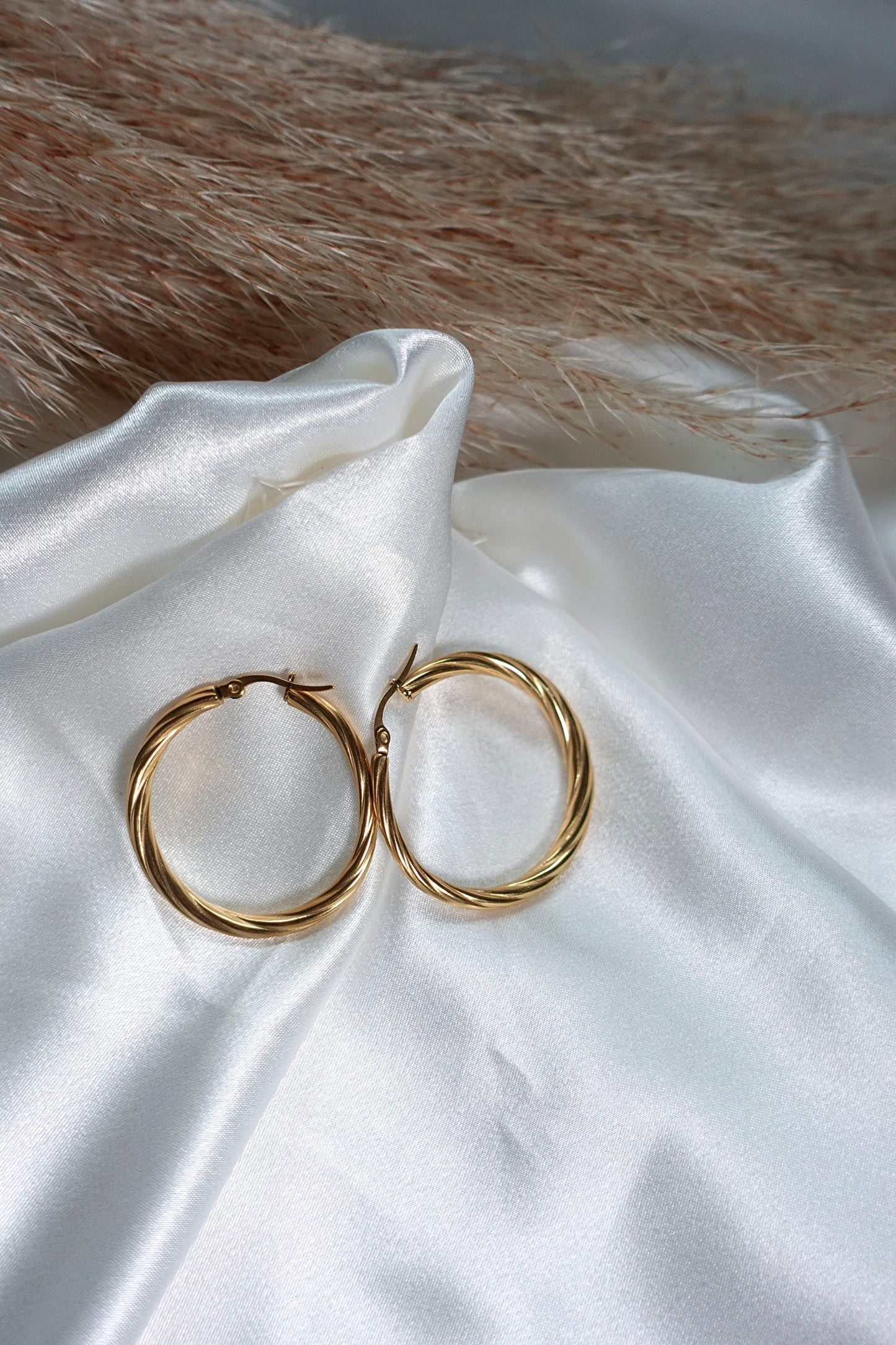 Veronica Twisted Hoop Earrings