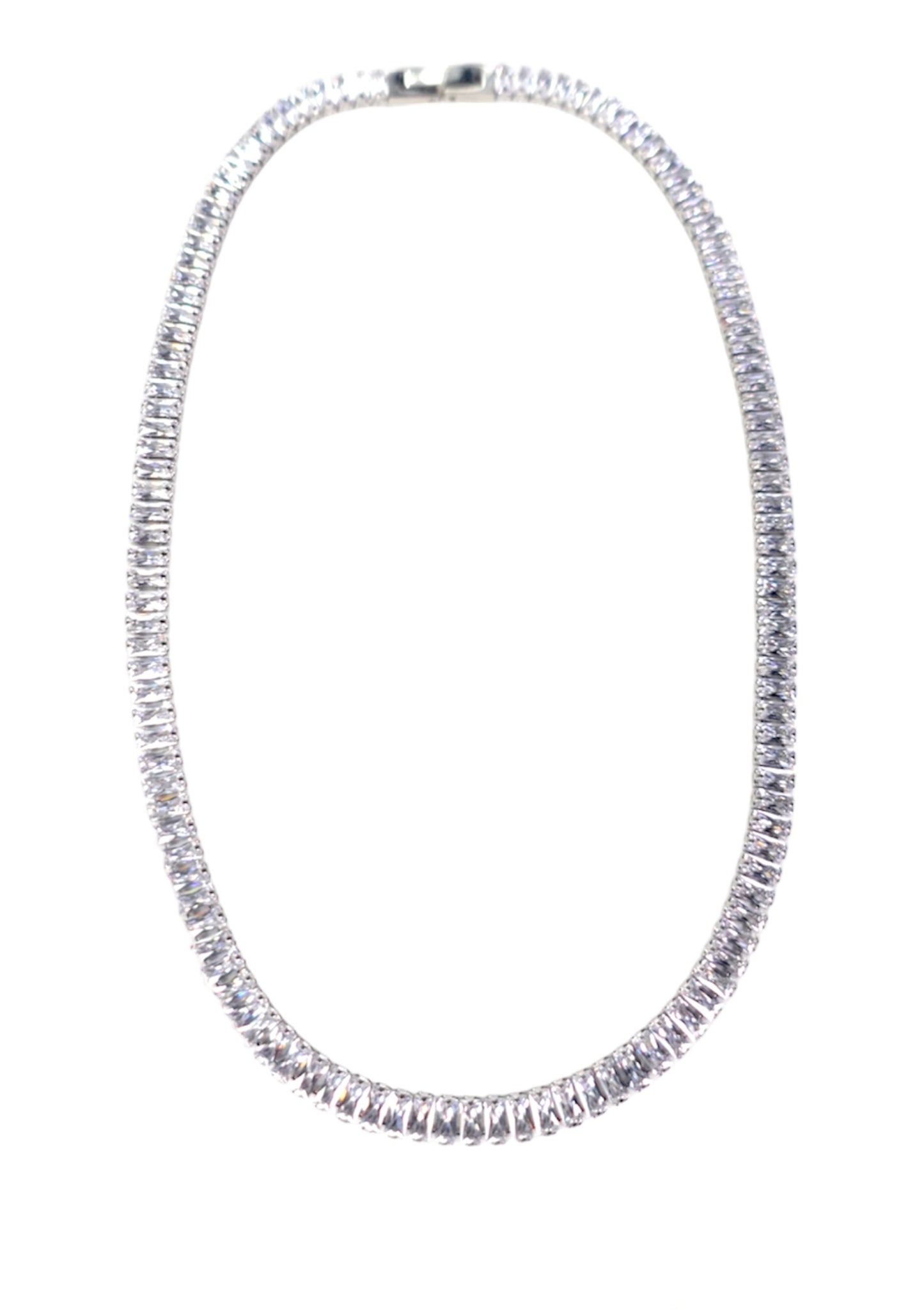 Shining Star Cubic Zirconia Choker Tennis Necklace