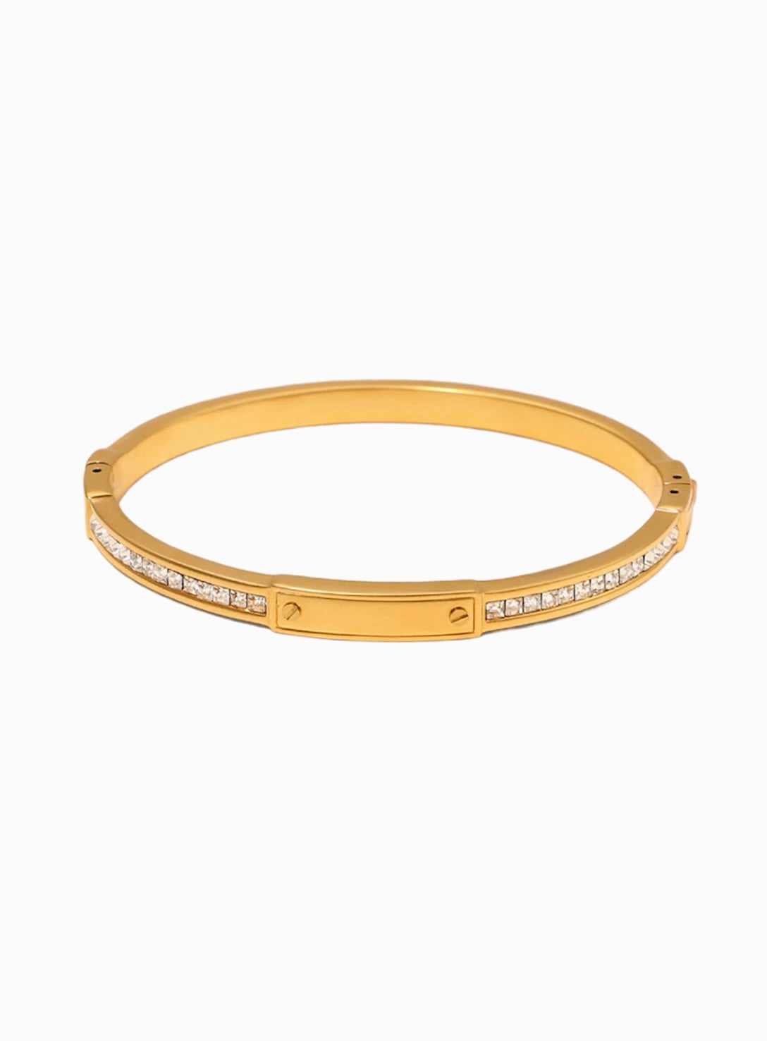 Gold Coast Lock Bangle Bracelet
