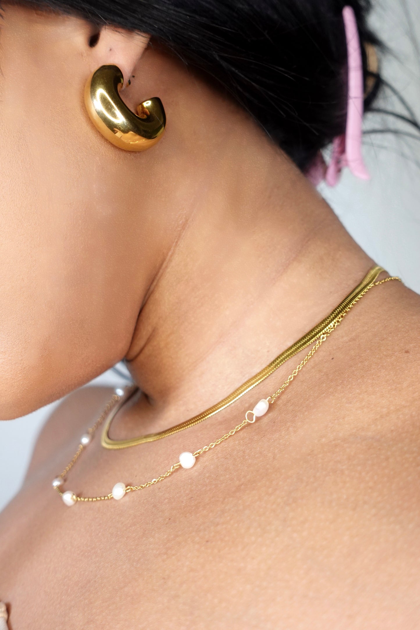 Lune Chunky Hoop Earrings