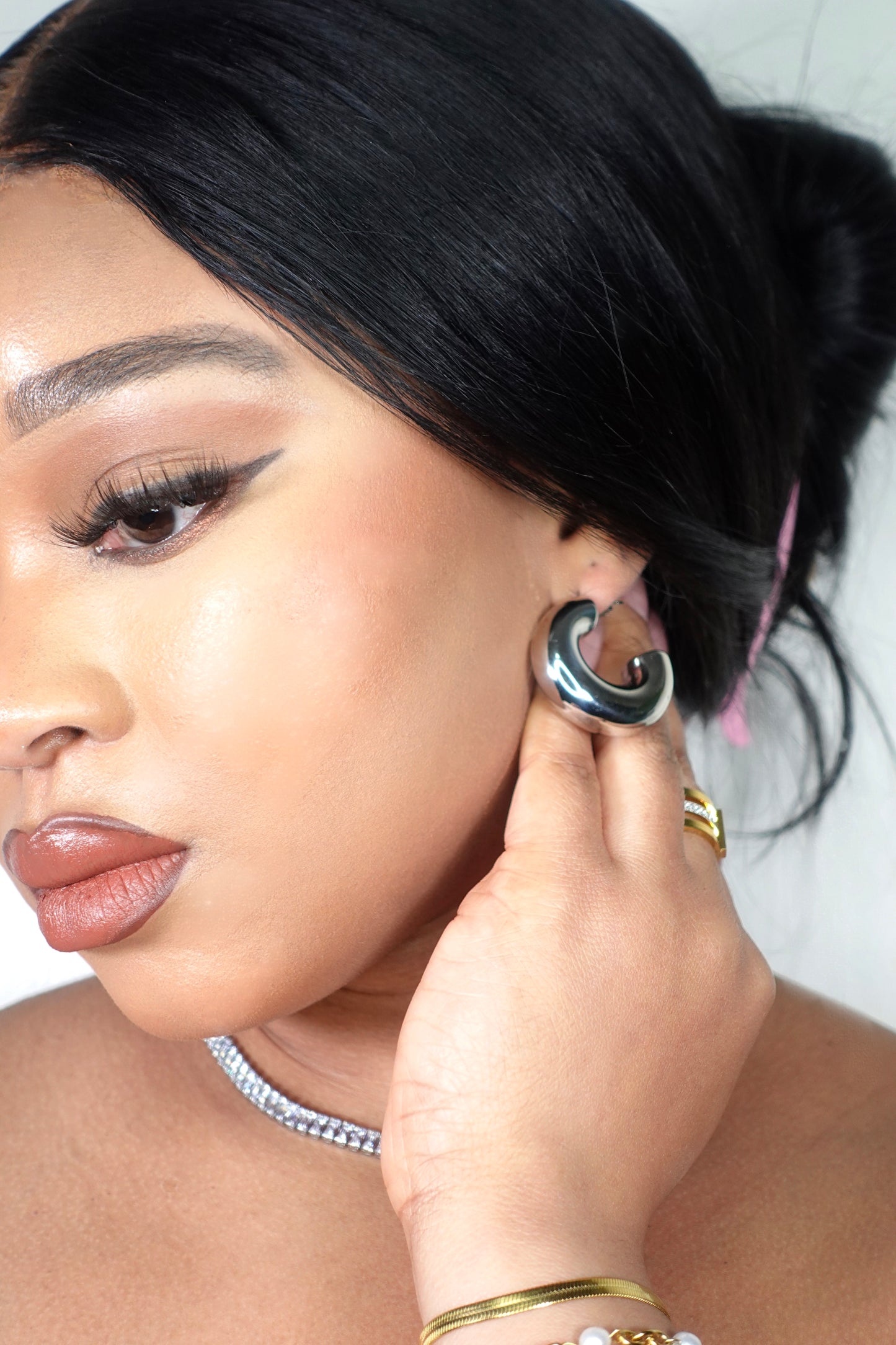 Lune Chunky Hoop Earrings