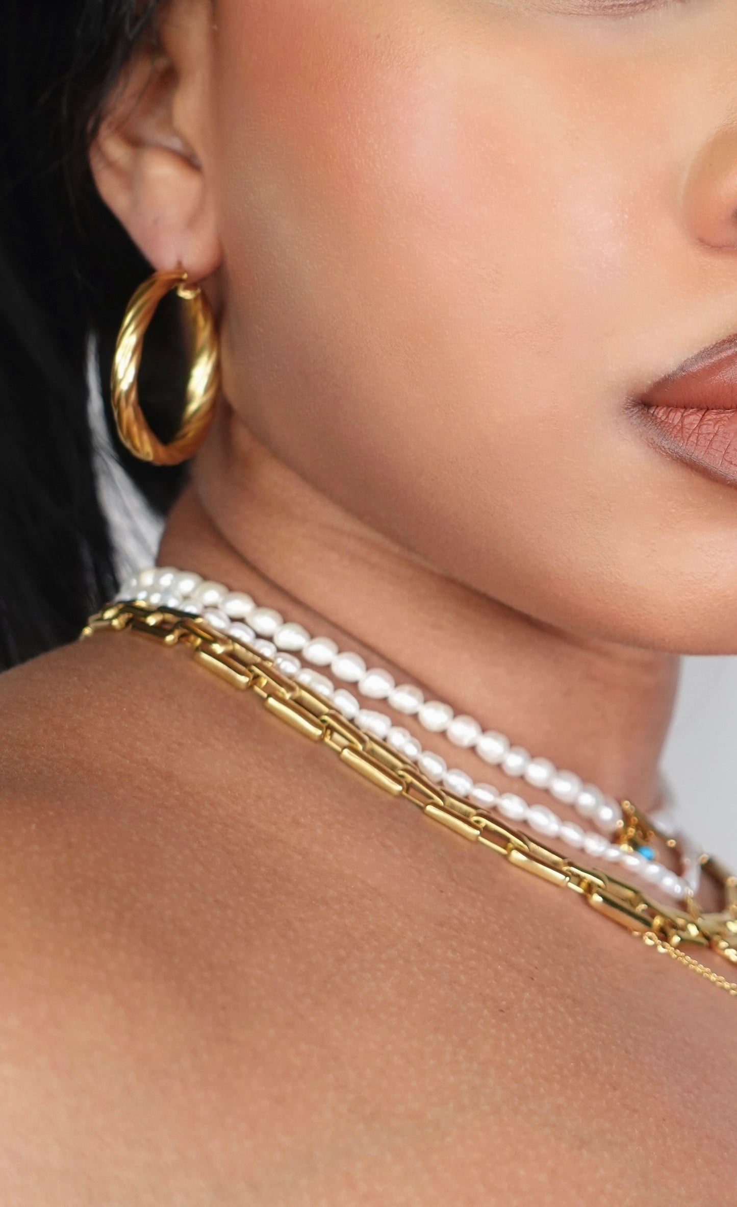 Veronica Twisted Hoop Earrings