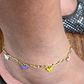 Maraj Papillon Charm Colorful Enamel Anklet