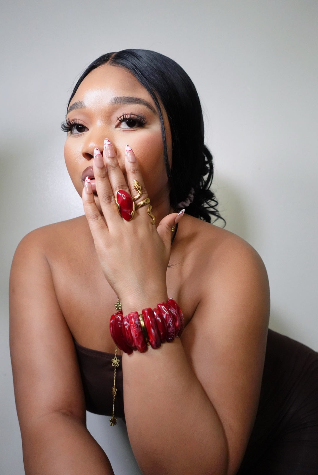 Konadu Resin Acetic Statement Bracelet