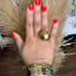 Luxe Adjustable Statement Ball Ring