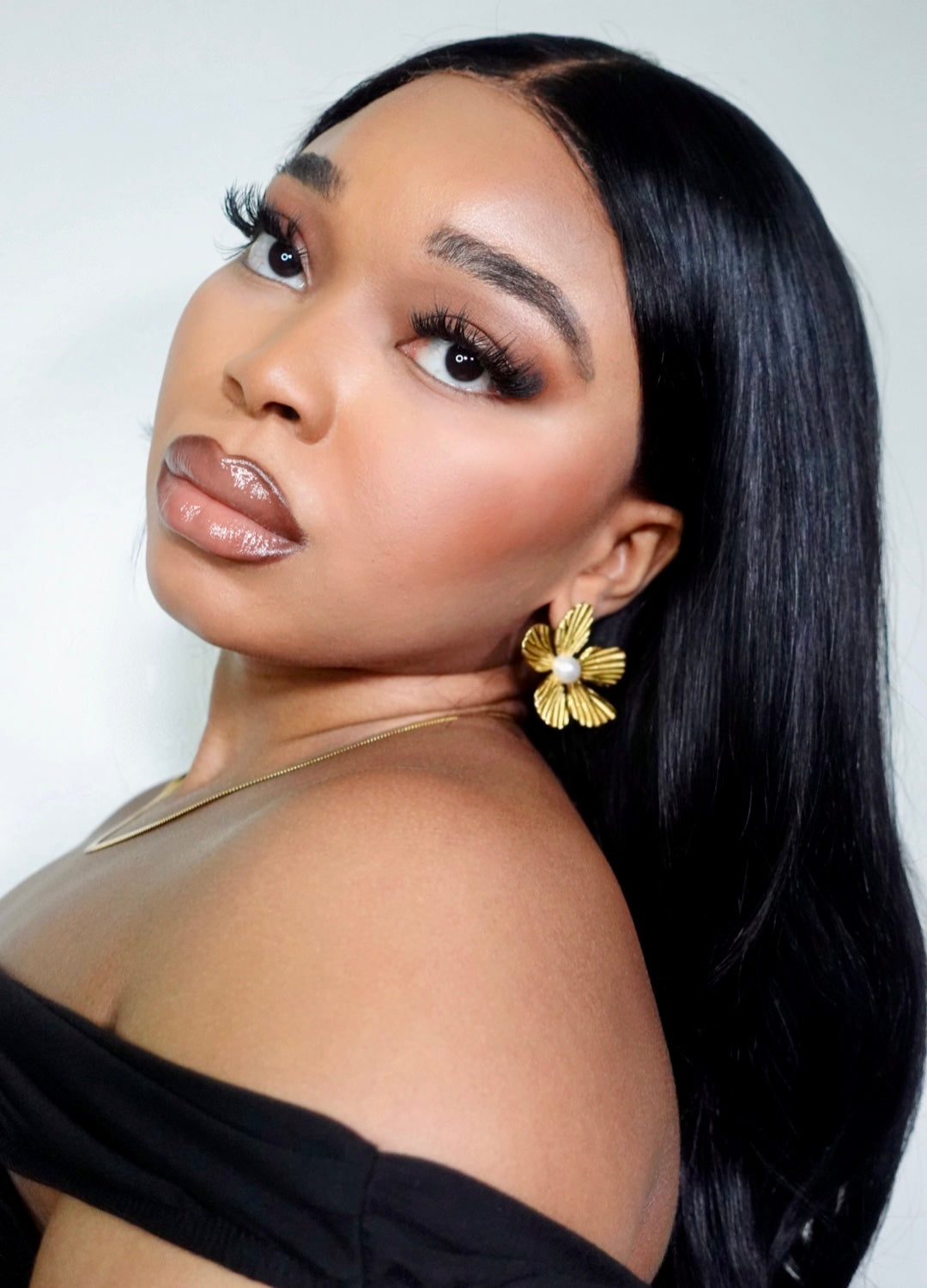 Princesa  Flower Bold Statement Earrings
