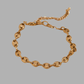 Nadia 16K Coffee Bean Chain Link Anklet