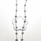 Jolie 17 Hibicus Floret Long Necklace 18K Gold Filled Tarnish Free Jewelry