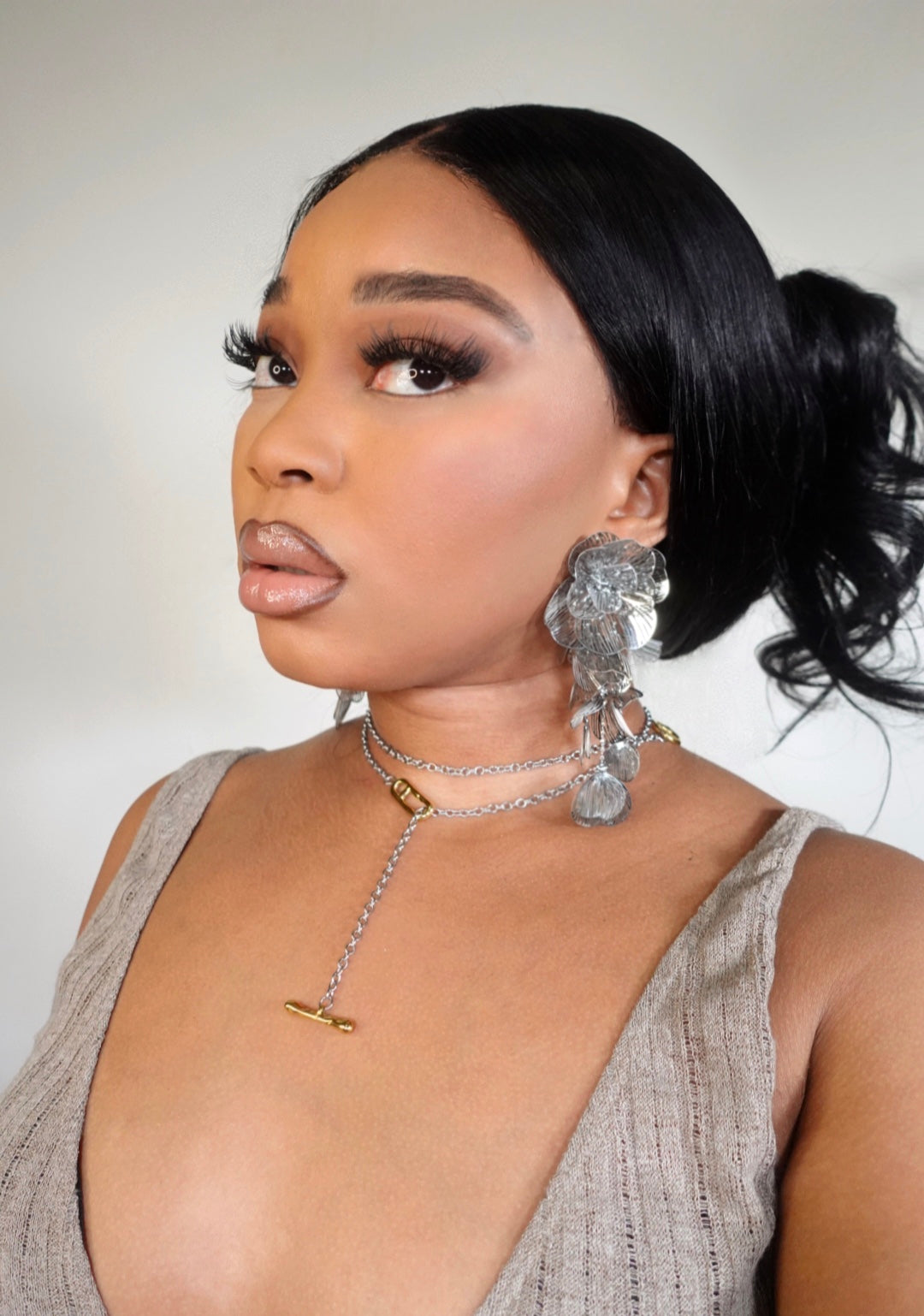 Karisma Floral Statement Drop Earrings