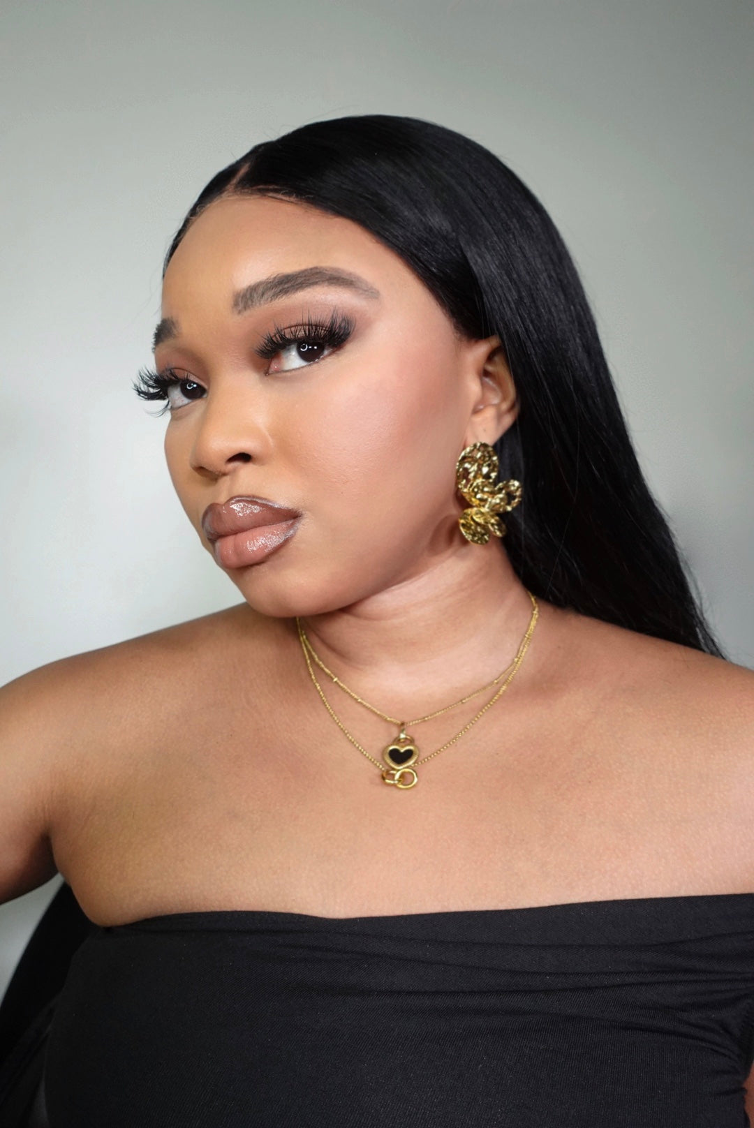 Giselle Hammered Butterfly Statement Earrings