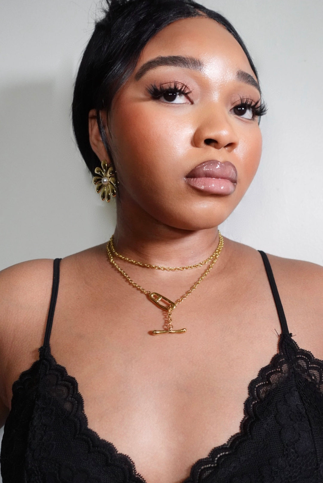 Efya Y Shape Long Dainty Necklace