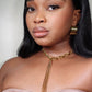 Glory Hardware Y Shaped Bold Link Gold Necklace