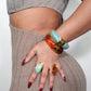 Sika Marble Resin Statement Bangle Bracelet