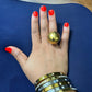 Luxe Adjustable Statement Ball Ring