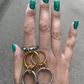 Omega Statement Stacked Ring