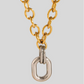 Aya Mixed Metal Hardware Statement Necklace
