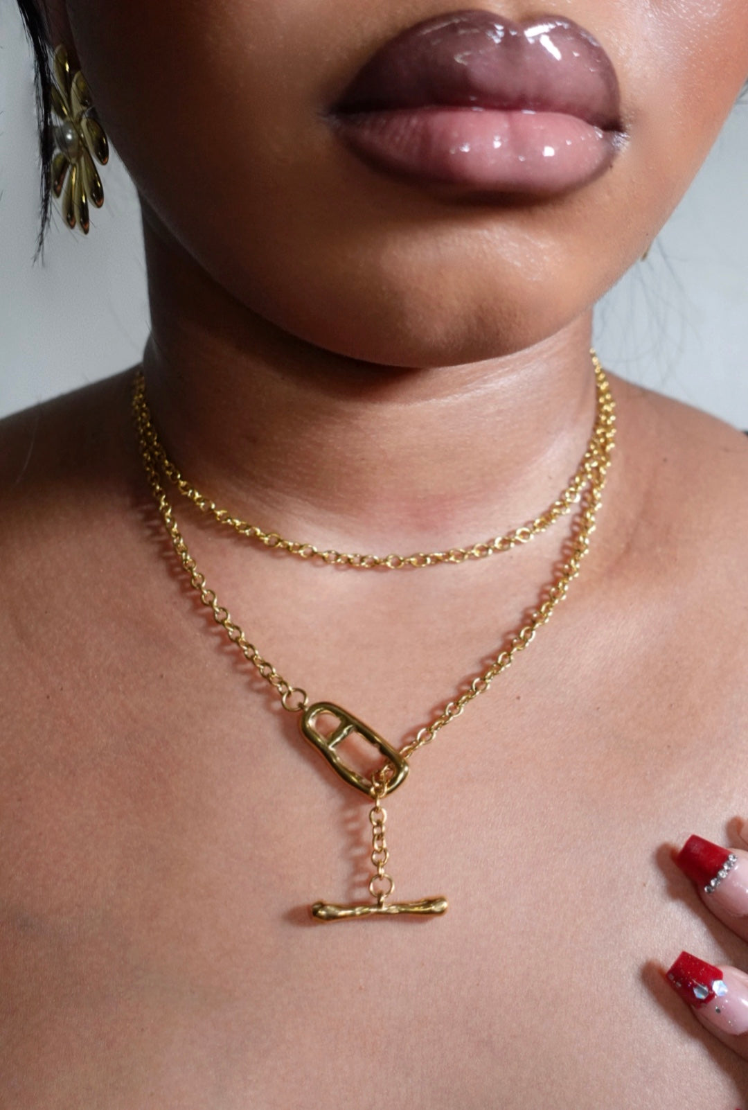 Efya Y Shape Long Dainty Necklace