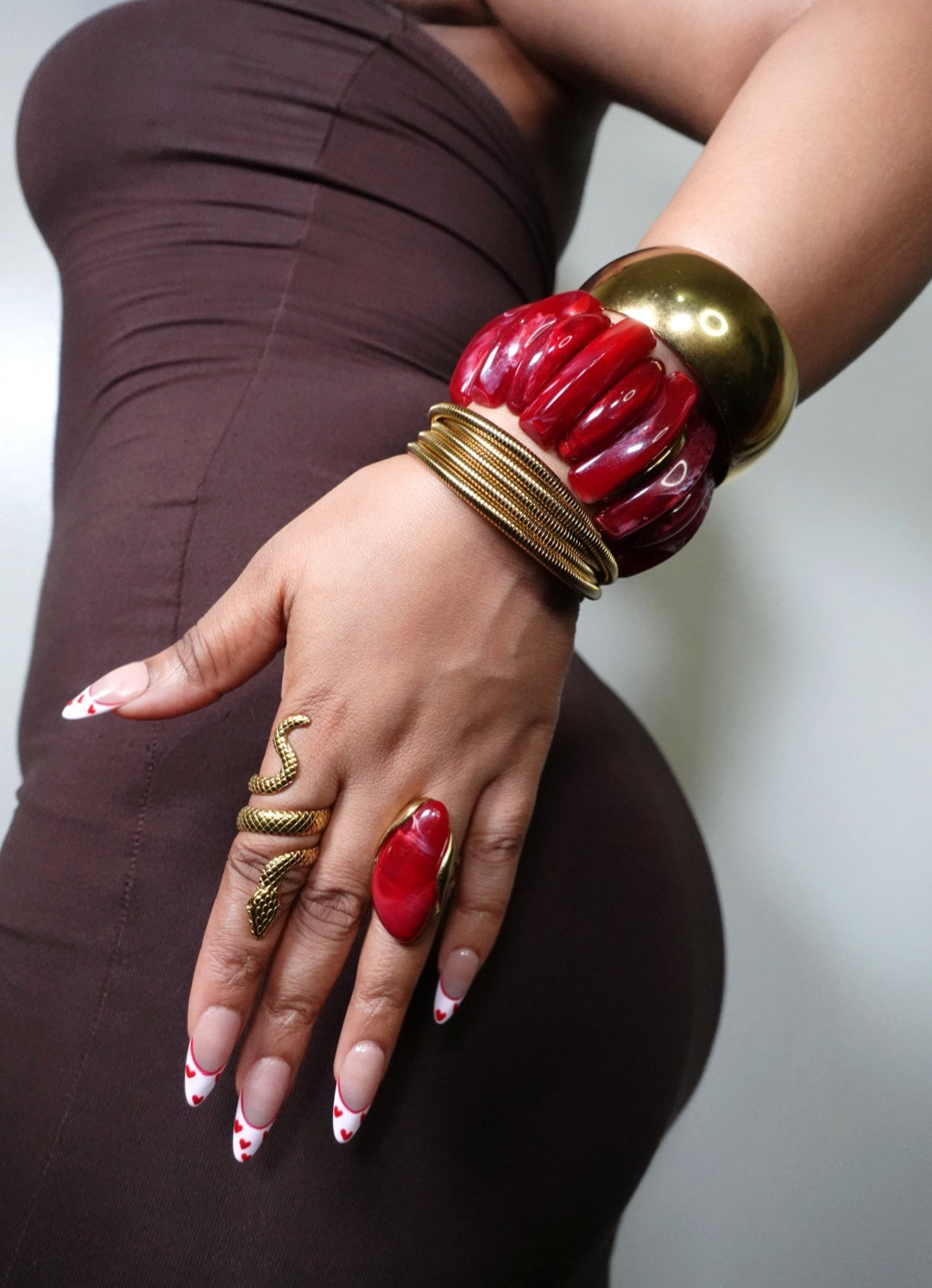Konadu Resin Acetic Statement Bracelet