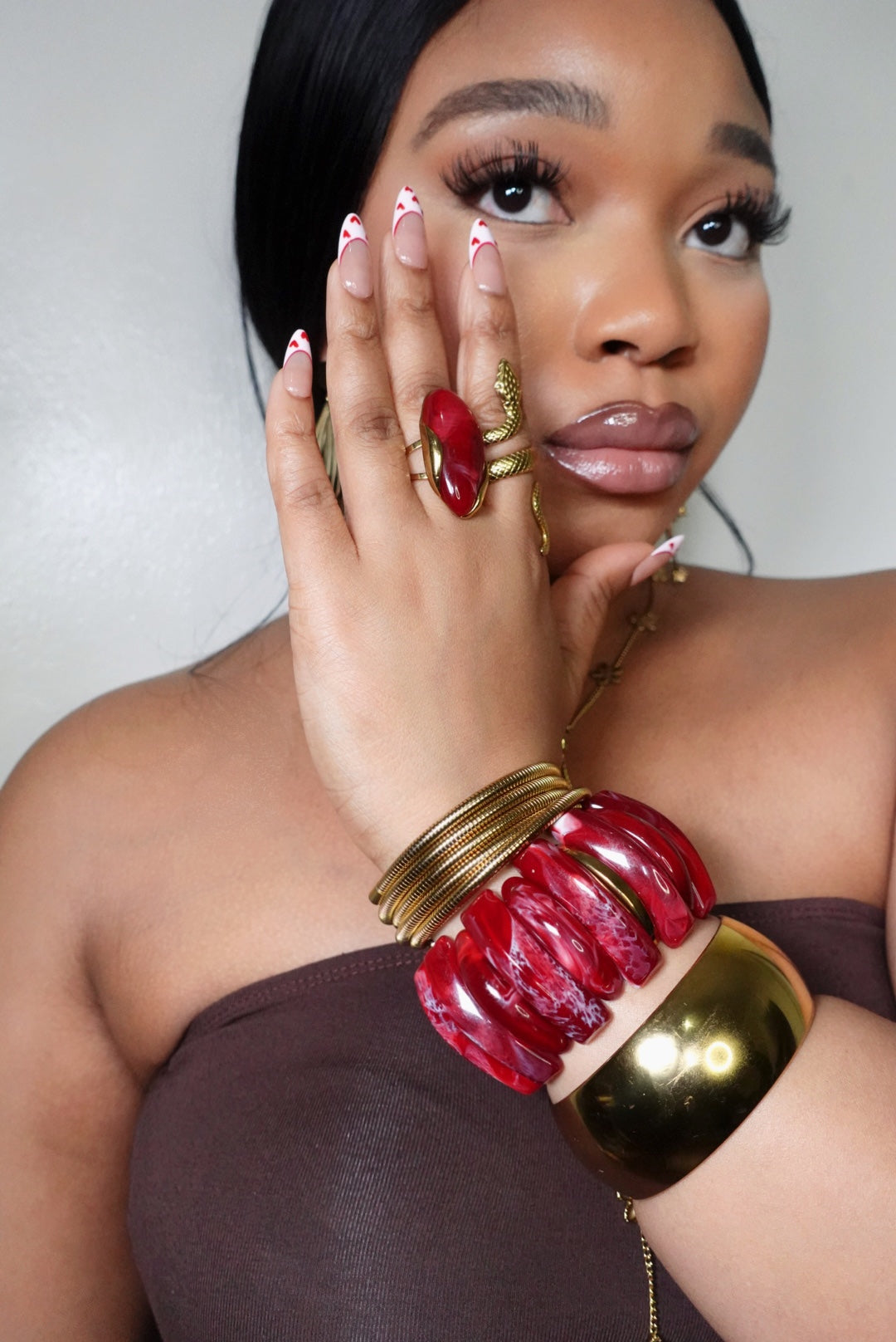 Konadu Resin Acetic Statement Bracelet