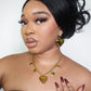 Cherish Heart Puffy Dangle Statement Earrings