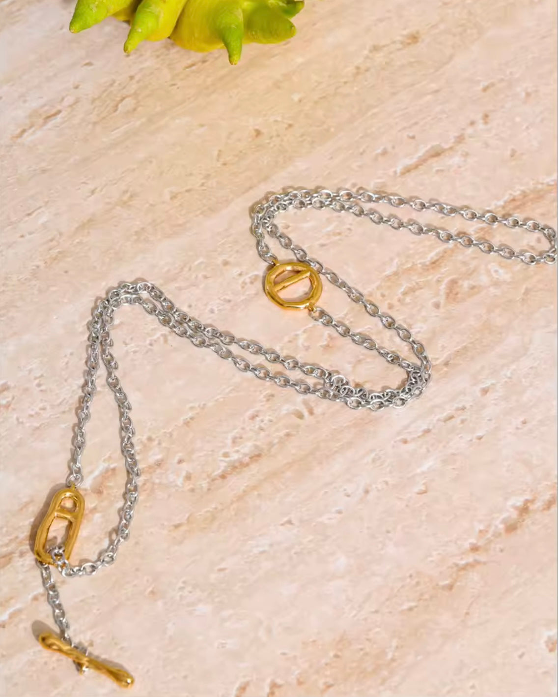 Efya Y Shape Long Dainty Necklace