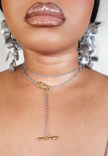 Efya Y Shape Long Dainty Necklace