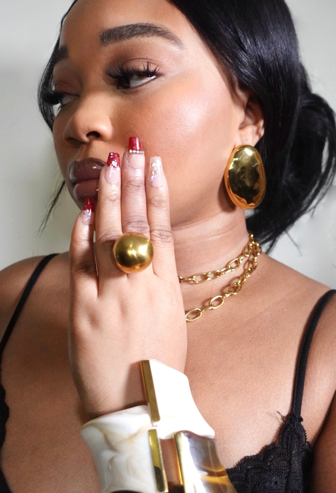 Adjoa Geometric Statement Earrings