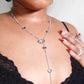 Adoma 18K GoldFilled Lariat Open Locket Dainty Y Necklace
