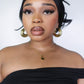 NYC Round Statement Hoop Earrings