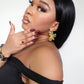 Giselle Hammered Butterfly Statement Earrings