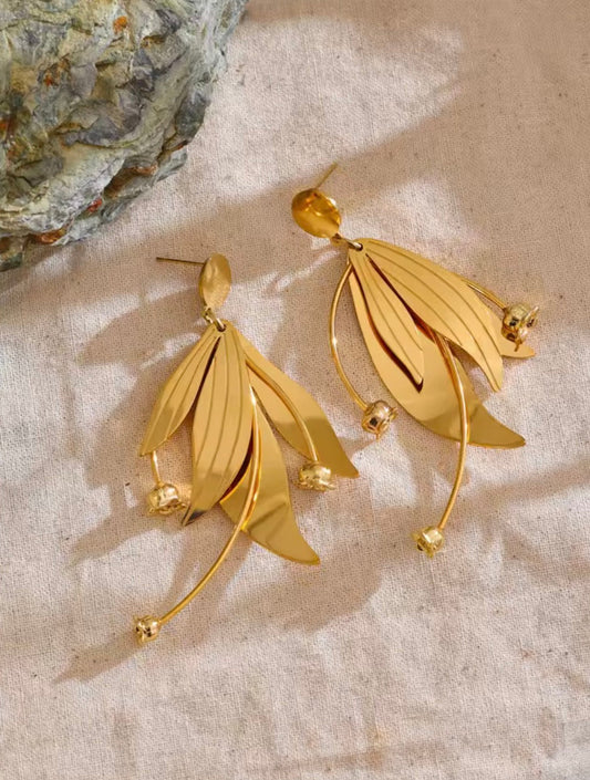 Luna Flower Statement Earrings