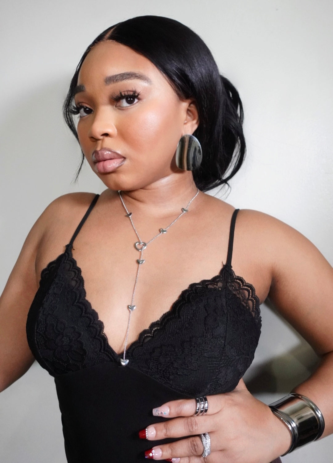 Adoma 18K GoldFilled Lariat Open Locket Dainty Y Necklace