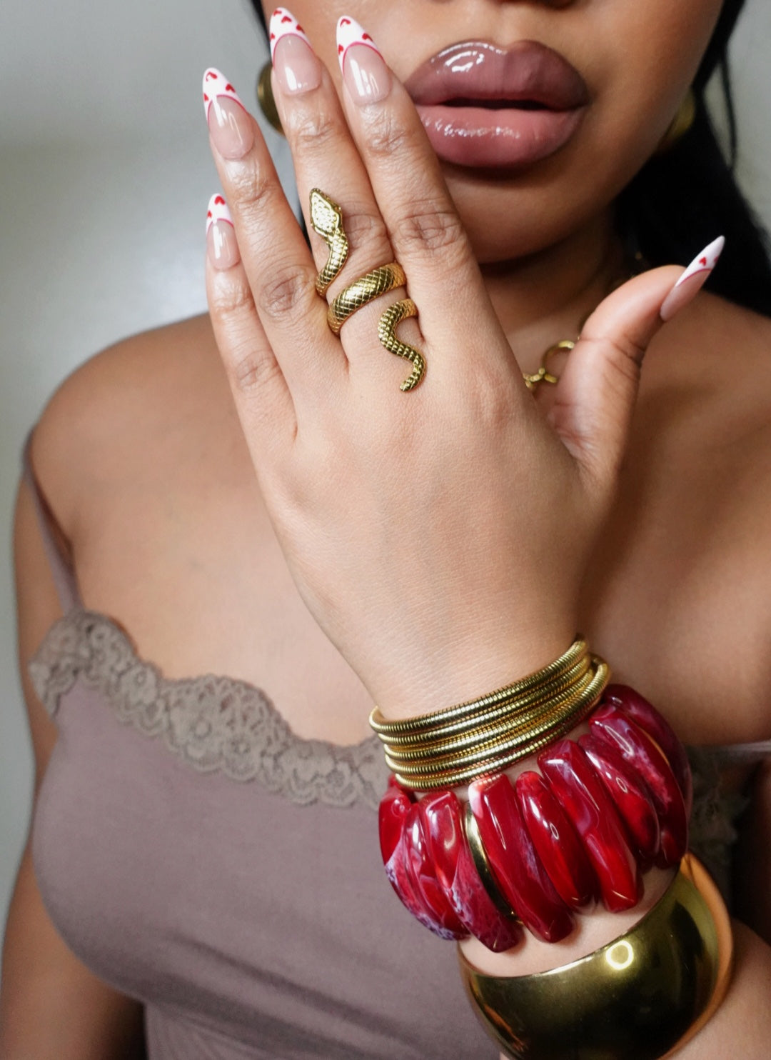 Liberté Snake Statement Ring
