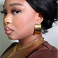 Obaapa Vertical Retangular Statement Earrings