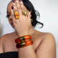Chioma Marble Resin Statement Bangle