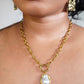 Blessing Baroque Shell Pearl Toggle Necklace